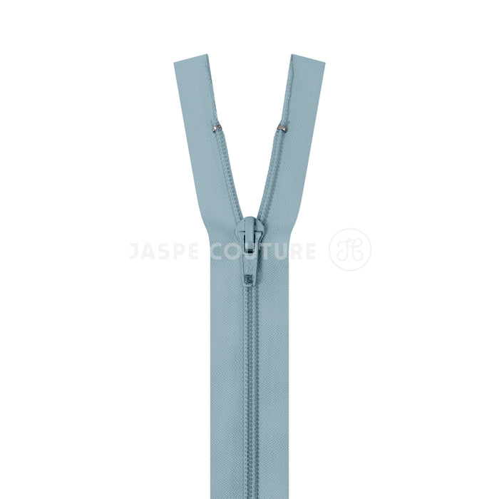 Fermeture eclair séparable nylon bleu layette 5mm