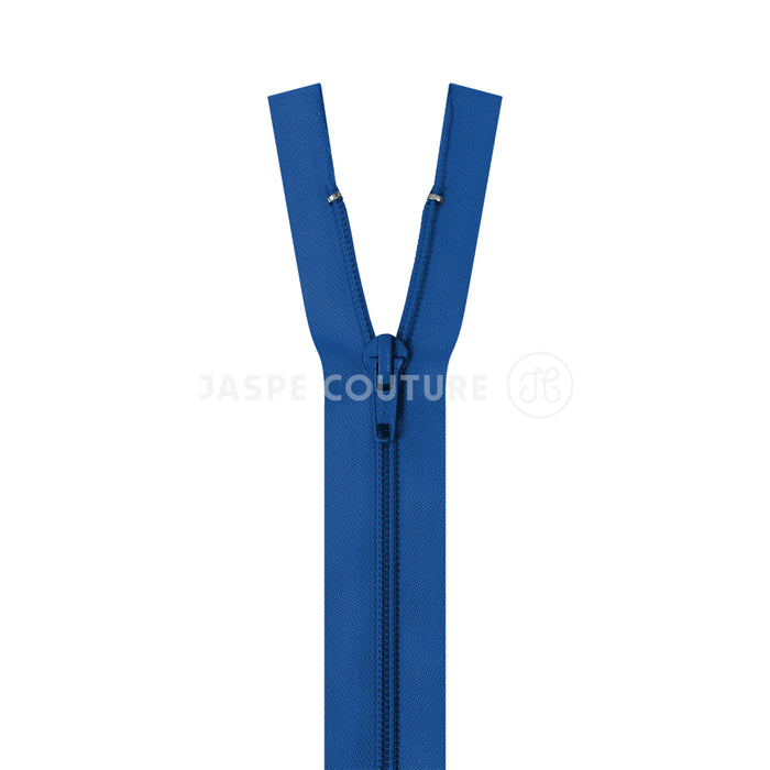 Fermeture eclair separable nylon bleu drapeau 5mm