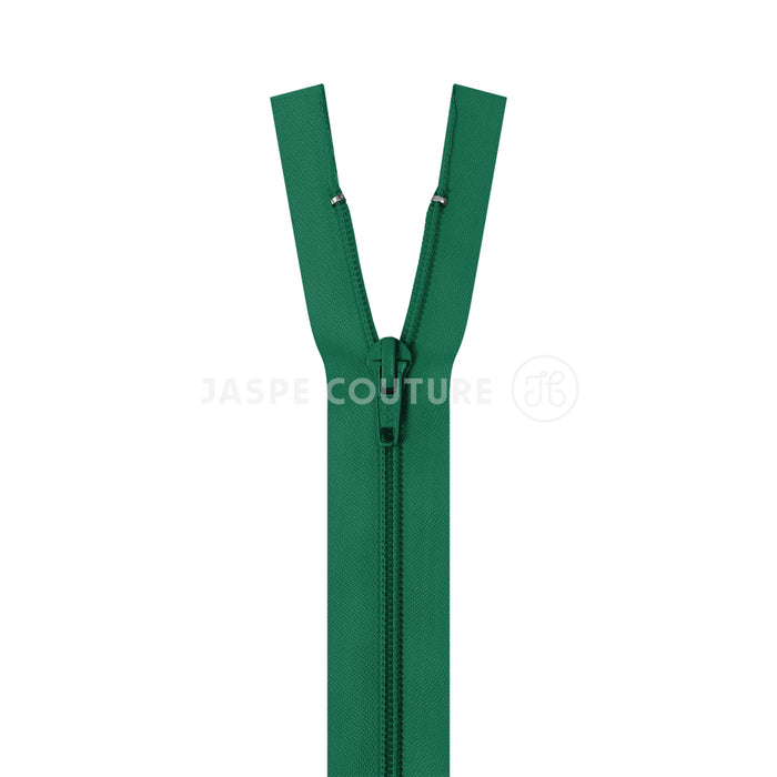 Fermeture éclair séparable nylon vert émeraude 5mm