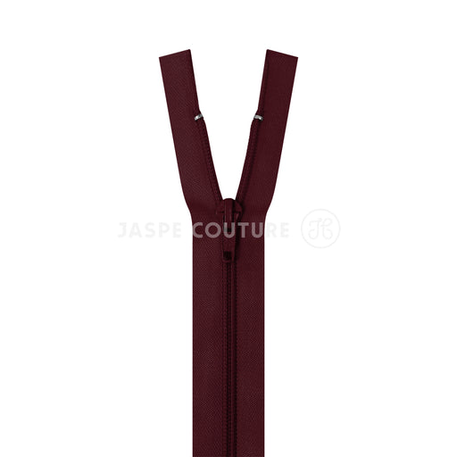 Fermeture eclair separable nylon bordeaux 5mm