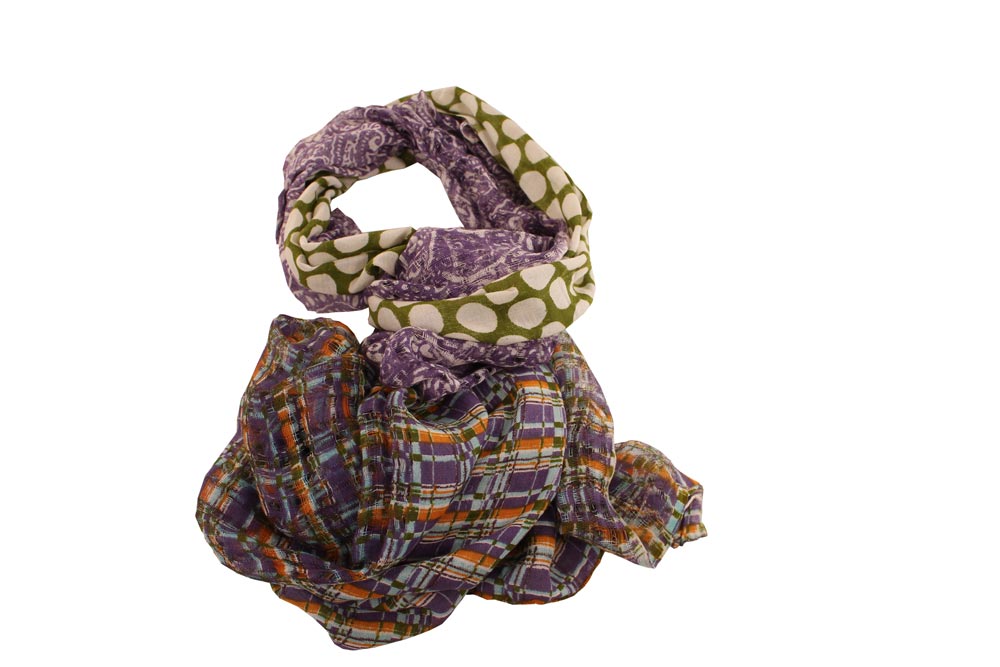 Foulard nuance violet