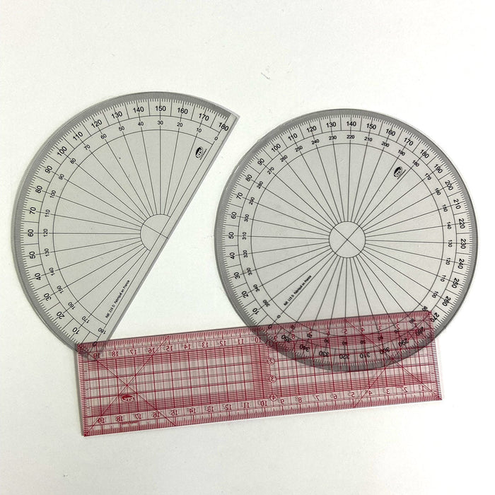 Equerre rapporteur souple dessin, couture, 25x10cm - Jaspe Couture