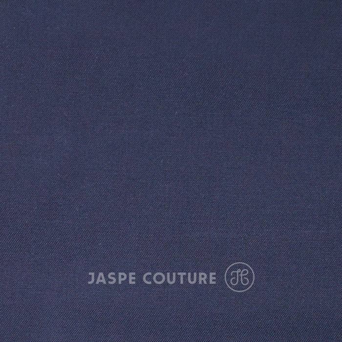 Tissu gabardine uni bleu marine foncé