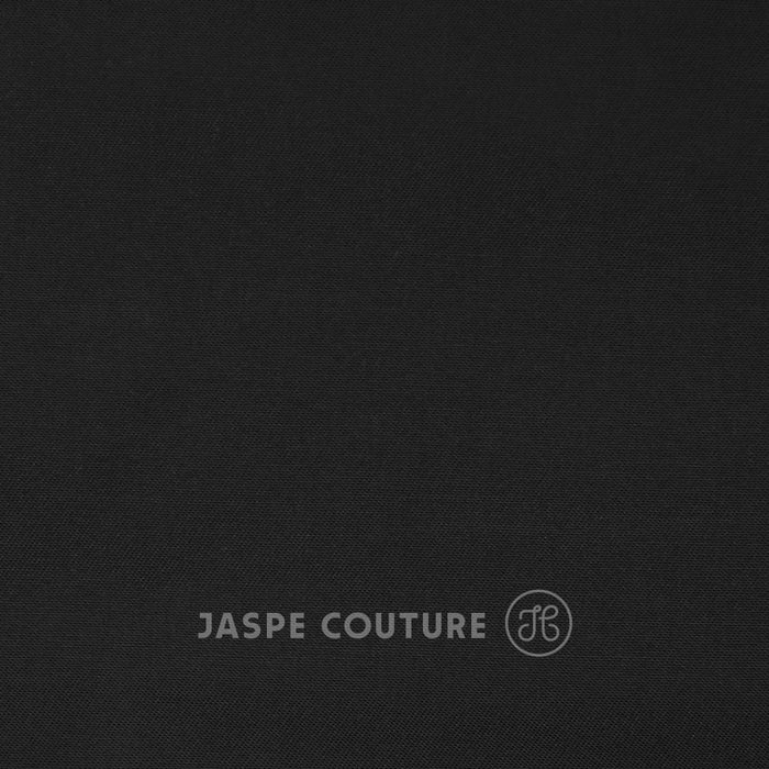 Tissu gabardine uni coloris noir