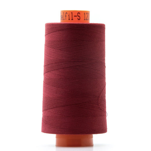 Bobine de fil polyester bordeaux, Cône surjeteuse 5000m Col 98, Belfil